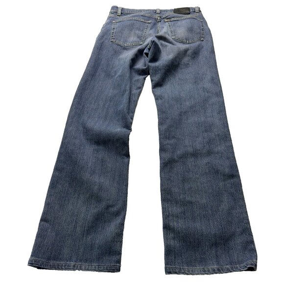 Lacoste Mens 26US Wash Denim Jeans Relaxed Straight Fit Black Label Logo - Picture 4 of 15